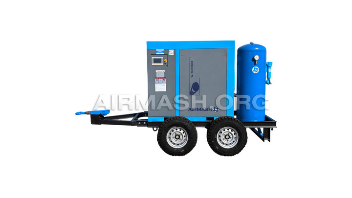 Компрессор винтовой<br>Airmash W-30 R500/8 на шасси