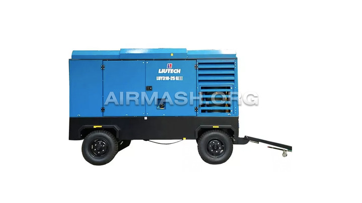 Дизельный винтовой компрессор Liutech LUY310-25 на шасси